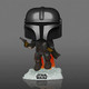 Pop Funko Pop Star Wars The Mandalorian With Blaster Flying Glow In The Dark Inside Club Exclusive