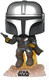 Pop Funko Pop Star Wars The Mandalorian With Blaster Flying Glow In The Dark Inside Club Exclusive
