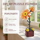 Popuparty 3D Wooden Puzzle Flower-Orange Daisy,Diy Model Building Craft Kit For Adults To Build,Suitable For Valentine'S Day, Mother'S Day, Graduation, Birthday, Home Decor(99Pcs) Popuparty 3D Wooden Puzzle Flower-Orange Daisy,Diy Model Building Craft Kit For Adults To Build,Suitable For Valentine'S Day, Mother'S Day, Graduation, Birthday, Home Decor(99Pcs)