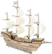 Pretyzoom 3D Wooden Puzzle Sailboat Model Kit For Adults, Diy Ming Dynasty Ship, Handcrafted Wood Assembly, Home Decor, 15.55 X 13.50 X 3.93 Inches