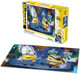 Prime 3D Universal Minions 3D Jigsaw Puzzle 100 Piece Jigsaw For Kids Finished Size 12" X 9" Challenging & Fun For Kids & Families Immersive 3D Lenticular Effect