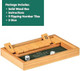 Schylling Shut The Box - Family Game Of Strategy And Chance - Includes Collectible Wooden Game Box, Felt Bottom, Rounded Dice, And Detailed Instructions - Ages 6 And Up