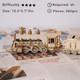 Suerte 3D Wooden Train Puzzles For Adult Vehicle Building Kits Model To Build Diy Assembly Mechanical Puzzles Wood Train Building Set For Men Teens Boy