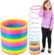 The Dreidel Company The Dreidel Company Jumbo Rainbow Plastic Coil Spring, Party Favor For Kids, Individually Wrapped, 7" (175Mm) Spring (Single) The Dreidel Company The Dreidel Company Jumbo Rainbow Plastic Coil Spring, Party Favor For Kids, Individually Wrapped, 7" (175Mm) Spring (Single)