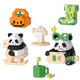Tim Chess Timchess Mini Building Blocks Panda 2 In 1 Cute Mini Panda Blocks Buiding Sets For Kids 6 7 8 9 10+ Teens Adult 3D Animal Blocks Toy (Panda With Pumpkin)