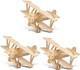 Toyandona 3 Pack Wooden Diy Crafts Plane, Mini Assemble Painting Airplane Model Toys Wood 3D Puzzles Construction Kits For Kids School Craft Decor Projects