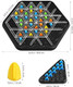 Toyandona Chain Triangle Chess Game, Triangle Rubber Band Game Chain Geometric Chess Game Strategy Board Games For Family Kids Adults, 2 To Toyandona Chain Triangle Chess Game, Triangle Rubber Band Game Chain Geometric Chess Game Strategy Board Games For Family Kids Adults, 2 To