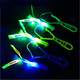 Toyara Amazing Led Flying Toys For Toddler -12 Pcs Light Up Slingshot Led Helicopter Toy - Arrow Planes Glow In The Dark Party Favors For Kids Summer Toys Outdoor Game Birthday s For Kid 8-12