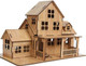 Vbsut 3D Wooden Puzzles For Adults Wooden Building Model, 3D House Model Kits For Adults, Log Cabin Model Kits