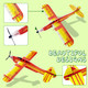 Visen 8" Airplane Toy,12 Different Designs Planes Toys For Boys,Foam Glider Planes Toys,Birthday Favors Lightweight Paper Airplanes,Individually Packed Outdoor Flying Toys,Party Favors For Kids 8-12(24 Pcs)