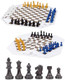 Wodgod 3 Or 4 Player Chess Board Game Set,64 Pieces Colorful Chess,Chess Game For Team Chess With A Leather Game Mat
