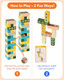 Zamtzax Wooden Tumble Tower Stacking Game For Kids & Adults – Fast-Paced Fun Family Night Puzzle Board Game, Match Challenge With Building Blocks For Party Or Classroom Games