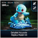 4D Build, Pokémon Squirtle 3D Model Kit, Pokémon Figure, Kanto First Partner Collection, Desk Décor, 180 Pieces, For Ages 12 & Up