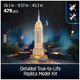 4D Build, Architect Series Empire State Building 3D Model Kit With Led Lights, Desk Décor, Adult Puzzles, Building Toys, 3D Puzzles For Adults & Teens, 479 Pieces, For Ages 12 & Up 4D Build, Architect Series Empire State Building 3D Model Kit With Led Lights, Desk Décor, Adult Puzzles, Building Toys, 3D Puzzles For Adults & Teens, 479 Pieces, For Ages 12 & Up