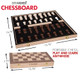 Allstar Innovations Gothamchess Board Foldable & Portable, Magnetic Chess Pieces, Organized Fitted Storage, Includes Course By International Master Levy Rozman, Game For Kids, Teens, Families & Adults 15.75" X 15.75"