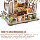 Annisoka Diy Miniature House Kits Pet Shop Diy Dollhouse Kit Mini House Building Kit With Furniture And Light Tiny House Arts And Crafts Kit For Adults Teen 3D Puzzles Birthday S Annisoka Diy Miniature House Kits Pet Shop Diy Dollhouse Kit Mini House Building Kit With Furniture And Light Tiny House Arts And Crafts Kit For Adults Teen 3D Puzzles Birthday S