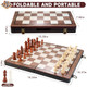 Bravmate 2 In 1 Magnetic Wooden Chess And Checkers Set, 15 Inches Folding Chess Board Game With 2 Extra Queens, Portable Travel Chessboard Pieces Storage Slots, Beginner Chess Set For Kids & Adults Bravmate 2 In 1 Magnetic Wooden Chess And Checkers Set, 15 Inches Folding Chess Board Game With 2 Extra Queens, Portable Travel Chessboard Pieces Storage Slots, Beginner Chess Set For Kids & Adults