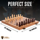 Chess Armory Chess Armory 15 Inch Chess Set Magnetic - Premium Wooden Board Game With A Portable Wood Case And Secure Storage For Pieces, Set For Kids And Adults (Walnut Wood)
