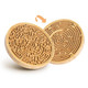 Chillkitypet Round Wooden Labyrinth Board Game - Marble Maze For Education And Fun, Toddler Activity Board, Brain Teaser Puzzle Logic Game With Two Metal Balls For Kids, Adults, Teens, Boys, And Girls