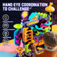Couomoxa Marble Run Board Game For Kids: 3 4 5 6 7 8 9 10 11 Years Old Vertical Marble Obstacle Challenge For Boys Girls - Fun Obstacle Maze Stem Toy For Preschool - Christmas Birthday Ages 3+