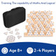 Doreimi Melamine Premium Travel Triangle Domino Game Set With 8 Wooden Holders, Includes 56 Triangular Domino Tiles And Brass Spinner, Classic Family Strategy Board Game For Kids And Adults