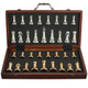 Elongdi 16.5" Large Wooden Chess Set With Weighted Acrylic Chess Pieces,Folding Chess Board Games With Handle 3.5" King Portable Classic Game For Adults And Kids Elongdi 16.5" Large Wooden Chess Set With Weighted Acrylic Chess Pieces,Folding Chess Board Games With Handle 3.5" King Portable Classic Game For Adults And Kids