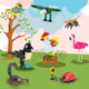 Elx 14 Packs Animals Party Favors, 1223 Pcs Building Blocks Toy Set Birthday Party Goodie Bags Stuffers For Kids, Classroom Prizes Stem Educational Building Toy, Present For Boys Girls Ages 4-8 8-12