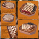 Extguds 3 Or 4 Player Wooden Chess Board Game Set, Chess Game,Iq Game, A Chessboard With Marked Chess Pieces' Positions, A For Chess Enthusiasts Extguds 3 Or 4 Player Wooden Chess Board Game Set, Chess Game,Iq Game, A Chessboard With Marked Chess Pieces' Positions, A For Chess Enthusiasts