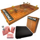Fineni Horse Racing Game For Adults, Foldable Horse Race Board Game With 11 Luxurious Metal Horses (Gold, Silver, Black, Rosegold), 22” Sapele Wood Horse Race Game Board, Dice & Rosegold Card (Sapele) Fineni Horse Racing Game For Adults, Foldable Horse Race Board Game With 11 Luxurious Metal Horses (Gold, Silver, Black, Rosegold), 22” Sapele Wood Horse Race Game Board, Dice & Rosegold Card (Sapele)
