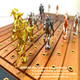 Fineni Horse Racing Game For Adults, Foldable Horse Race Board Game With 11 Luxurious Metal Horses (Gold, Silver, Black, Rosegold), 22” Sapele Wood Horse Race Game Board, Dice & Rosegold Card (Sapele) Fineni Horse Racing Game For Adults, Foldable Horse Race Board Game With 11 Luxurious Metal Horses (Gold, Silver, Black, Rosegold), 22” Sapele Wood Horse Race Game Board, Dice & Rosegold Card (Sapele)