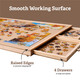 Funbelievable 1500 Pieces Rotating Puzzle Board With 6 Storage Drawers & Protective Cover - Wooden Jigsaw Puzzle Table For 1500 Pieces - For Family Games, Home Entertainment & Puzzle Building Funbelievable 1500 Pieces Rotating Puzzle Board With 6 Storage Drawers & Protective Cover - Wooden Jigsaw Puzzle Table For 1500 Pieces - For Family Games, Home Entertainment & Puzzle Building