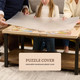 Funbelievable 1500 Pieces Rotating Puzzle Board With 6 Storage Drawers & Protective Cover - Wooden Jigsaw Puzzle Table For 1500 Pieces - For Family Games, Home Entertainment & Puzzle Building Funbelievable 1500 Pieces Rotating Puzzle Board With 6 Storage Drawers & Protective Cover - Wooden Jigsaw Puzzle Table For 1500 Pieces - For Family Games, Home Entertainment & Puzzle Building