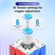 Gan 356 Maglev 3X3 Magnetic Speed Cube Stickerless Gans 356M Magic Cubes, Magnetic Levitation Cube, 30°+ Auto-Aligning, 76 Magnets, Numerical Tuning Setting, Frosted Version