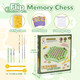 Gencokok 54Pcs Fruit Flip Chess Memory Chess Game, Animal Flip Matching Chess Board, Memory Chess Game For Kindergarten Gathering Activity, Flip To Win Travel Memory Game (L-Fruit)
