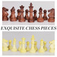 Grhonior Wall Mount Chess Board Game Wooden Giant Chess Game Set Vertical Hanging Display Case Family Play Game Art Decor For Home (Flame)