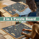 Hallybee 1500 Pieces Felt Puzzle Board With 4 Drawers, Cover, 2 In 1 Puzzle Table With Adjustable Tilting Stand, Portable Jigsaw Wood Table With Felt Top 34" W X 26" D Hallybee 1500 Pieces Felt Puzzle Board With 4 Drawers, Cover, 2 In 1 Puzzle Table With Adjustable Tilting Stand, Portable Jigsaw Wood Table With Felt Top 34" W X 26" D