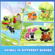 Hogokids 60 Kinds Party Favors For Kids, 20 Pack 3-In-1 Animals Building Block Toy Sets For Goodie Bags Stocking Stuffer Classroom Prizes Birthday Christmas Easter S For Boys Girls Ages 6-12+