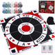 Horow 23.6 Inches Tripoley Game Tripoli Board Game Anti-Slip Mat,Combination Of Michigan Rummy, Hearts And Poker,200 Pokers,2 Boxes Of Cards,1 Storage Bag
