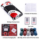 Horow 23.6 Inches Tripoley Game Tripoli Board Game Anti-Slip Mat,Combination Of Michigan Rummy, Hearts And Poker,200 Pokers,2 Boxes Of Cards,1 Storage Bag
