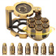 Ifcow Ifcow Metal Polyhedral Bullet Dice Set 7 Metal Bullet Shape Dice Spinning Revolver Cylinder Dice Holder, For Trpg Board Games Tabletop Games Ifcow Ifcow Metal Polyhedral Bullet Dice Set 7 Metal Bullet Shape Dice Spinning Revolver Cylinder Dice Holder, For Trpg Board Games Tabletop Games