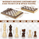 Innosky Magnetic Chess Sets For Kids & Adults, 15-Inch Wooden Chess Board With Pieces, Travel Portable Chess Set With Storage Box, Magnetic Chess Game For Beginner Pofessionals, 2 Extra Queens Innosky Magnetic Chess Sets For Kids & Adults, 15-Inch Wooden Chess Board With Pieces, Travel Portable Chess Set With Storage Box, Magnetic Chess Game For Beginner Pofessionals, 2 Extra Queens