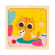 Janod Janod - 3X 9-Piece Wooden Puzzles - Hen, Cat & Rabbit - Children’S Toy - Early-Years Educational Game - 18 Months +, J07113