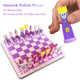 Jormony Cartoon Chess Set For Kids: Jormony 11.8" Pink Chess Board Themed Chess Kids Chess Sets For Beginners No Stress Chess Wooden Board Games Educational Toy Boys Girls For Family School