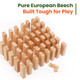 Jovi-Mindly ＆Notchies 46 Pieces Wood Block Board Games Stacking Tower Game Ages 6+ 1 Or More Players Party Games For Kids Family Games