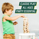 Jovi-Mindly ＆Notchies 46 Pieces Wood Block Board Games Stacking Tower Game Ages 6+ 1 Or More Players Party Games For Kids Family Games