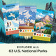 Keymaster Games Parks (2Nd Edition) Base Camp Beautiful Strategy Game For Families, Adults, Kids Or Solo Explore Nature And The Outdoors By Hiking The Us National Parks Ages 10+ 1-5 Players