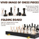 Kvintes 15" Large Chess Set For Adults With Weighted Acrylic Chess Pieces 3.5" King & Portable Folding Marbling Wooden Chess Board Travel Chess Sets Family Board Game – Elegant Classic Chess Game Kvintes 15" Large Chess Set For Adults With Weighted Acrylic Chess Pieces 3.5" King & Portable Folding Marbling Wooden Chess Board Travel Chess Sets Family Board Game – Elegant Classic Chess Game