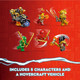 Lego Ninjago Heatwave Transforming Lava Dragon 71793 Building Toy Set, Features A Ninja Dragon, A Hovercraft Vehicle And 5 Minifigures, Lava Dragon Toy For Kids Ages 8+ Who Love Ninja Adventures