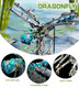 Loyratche Mechanical Dragonfly Building Blocks For Adults, Insect Animal World Model With Led Light & Display Stand, Educational Stem Toys For Adult Home Or Office Décor (866Pcs)