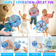 M&Hong 2 Pack Flying Orb Ball Toy Flying Space Orb Magic Flying Ball Toy,360° Rotating Hover Ball Cool Toy,Flying Spinner Toys Space Boomerang Ball With Led Lights Kids Adult Christmas Birthday